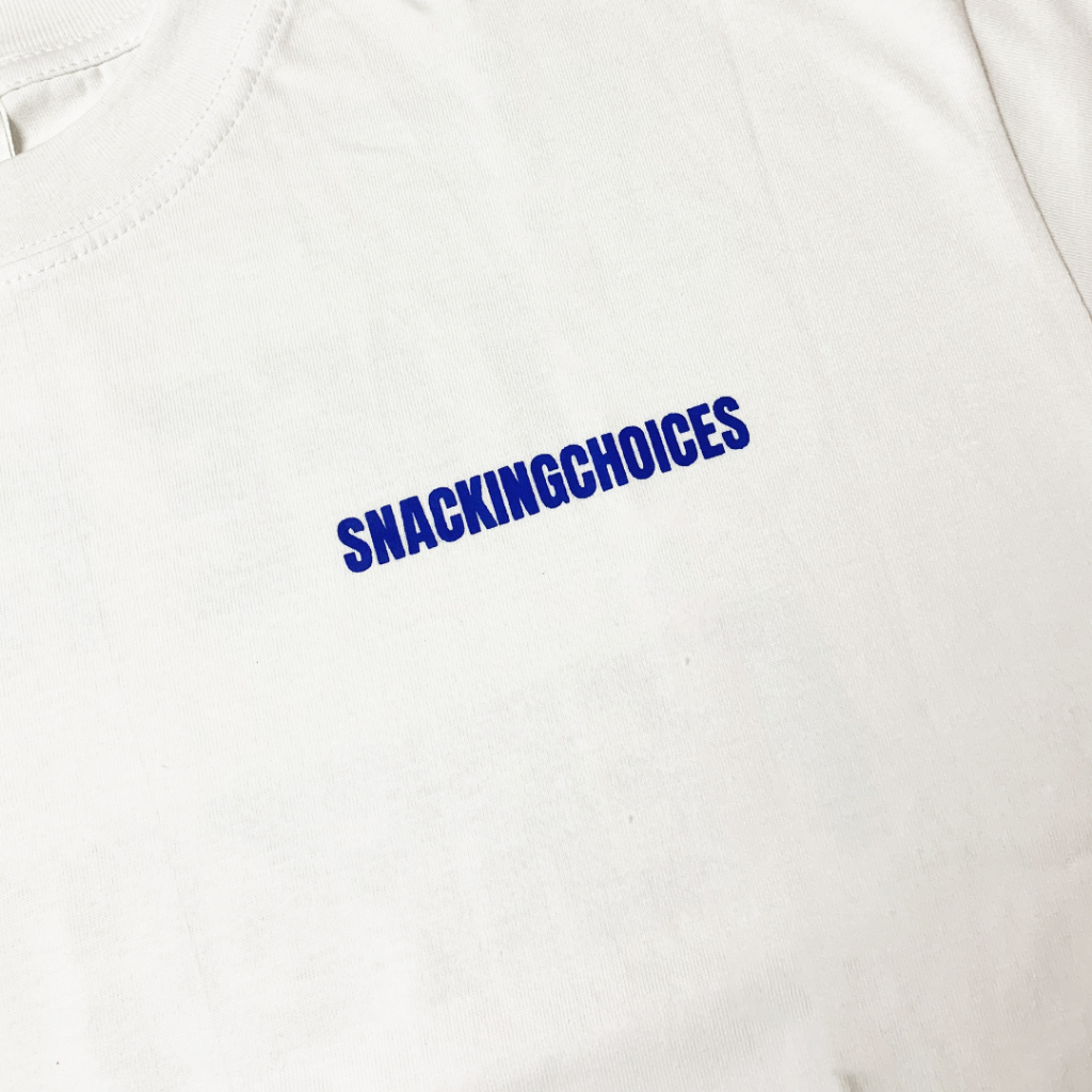 T-shirt | Oversize | Life | White | Snackingchoices