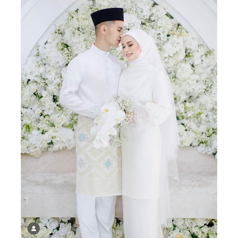 gaun pengantin muslimah Malaysia gaun walimah gaun akad wedding dress muslimah