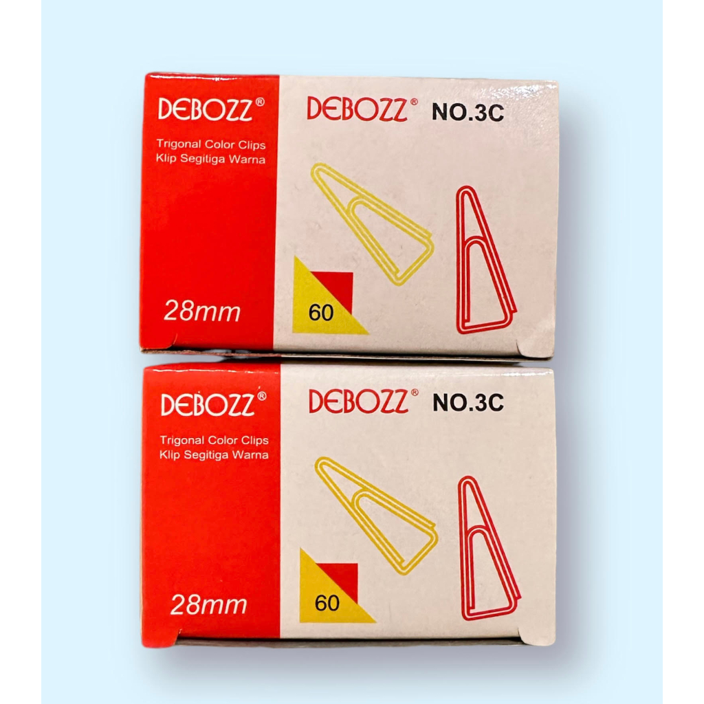 

Trigonal Clip / Paper Clip / Penjepit Klip Kertas Warna no. 3C Debozz