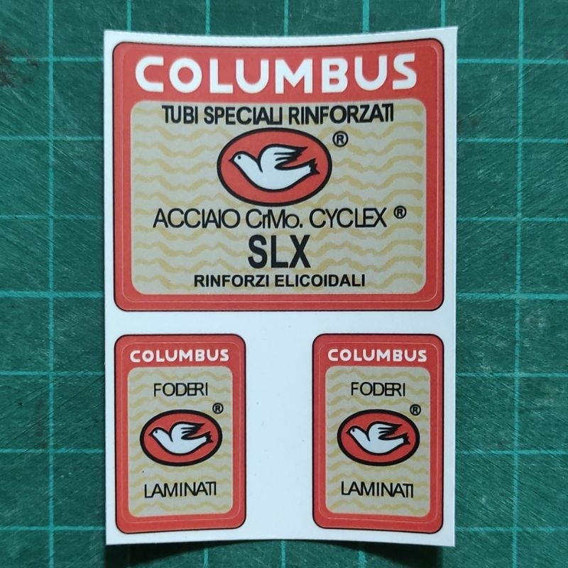 TAG COLOMBUS CUSTOM UNTUK FRAME BALAP JADUL ATAU FIXIE SLX CROMOR SL