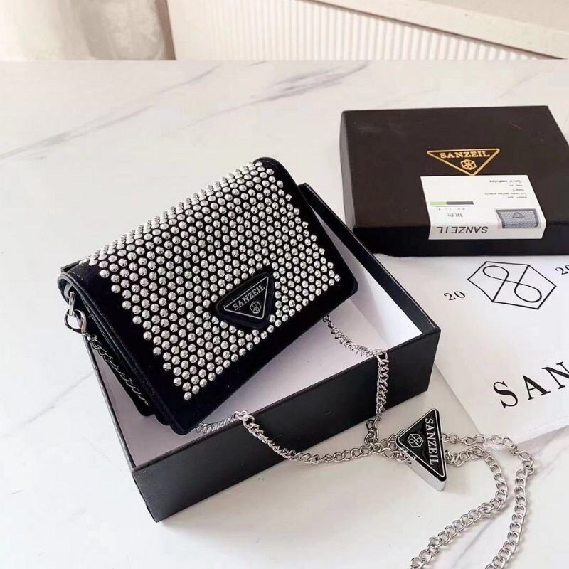 SG7777 syafniegalery Tas Mini Crystal SANZEIL tas tali rantai import