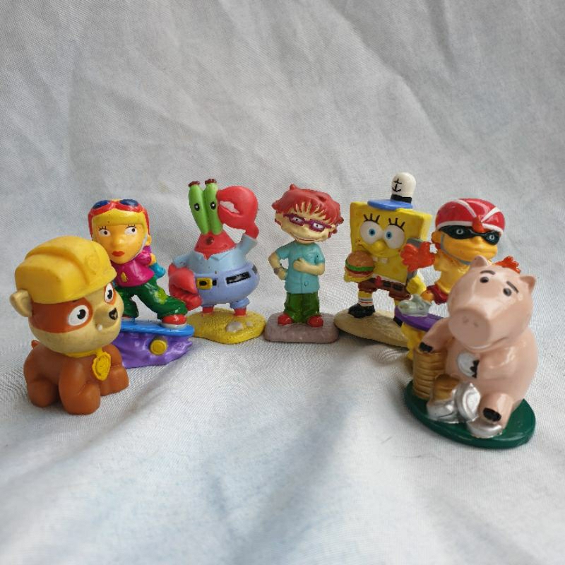 Action Figure Spongebob Squarepants Mr Crab Hamm Toy Story Rugrats Paw Patrol Rocket Power Mainan Mc