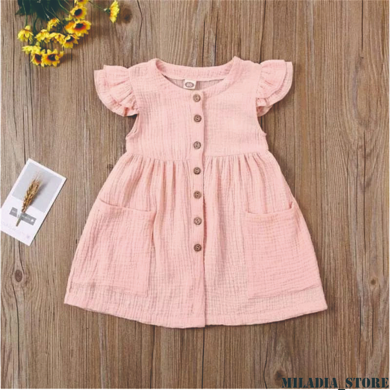 M_s 05 Dress Anak Perempuan 1-6 Tahun / Dress Kekinian / Dress Terbaru