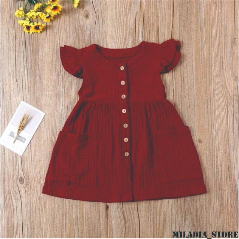 M_s 05 Dress Anak Perempuan 1-6 Tahun / Dress Kekinian / Dress Terbaru