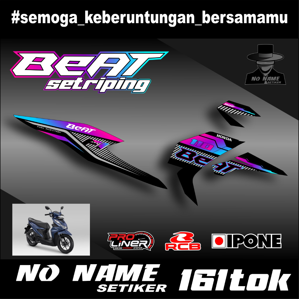 Stiker striping Beat deluxe New 2020 2021 (161tok) List Variasi sticker