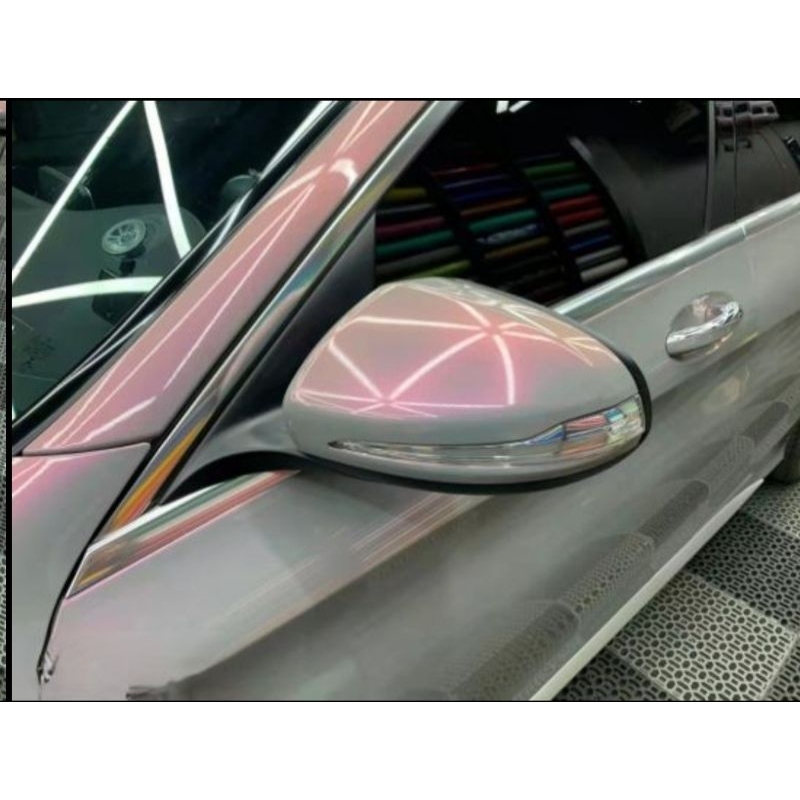 50cm Sticker Fanchi FC313 Magic Candy Color Flip Volcano Grey Premium Wrap Setengah Meter