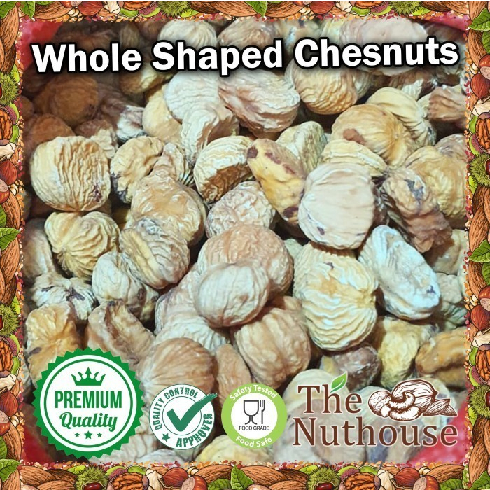 100gr Whole Shaped Dry Chestnuts / LakCi / Kacang Kastanye Utuh Kering