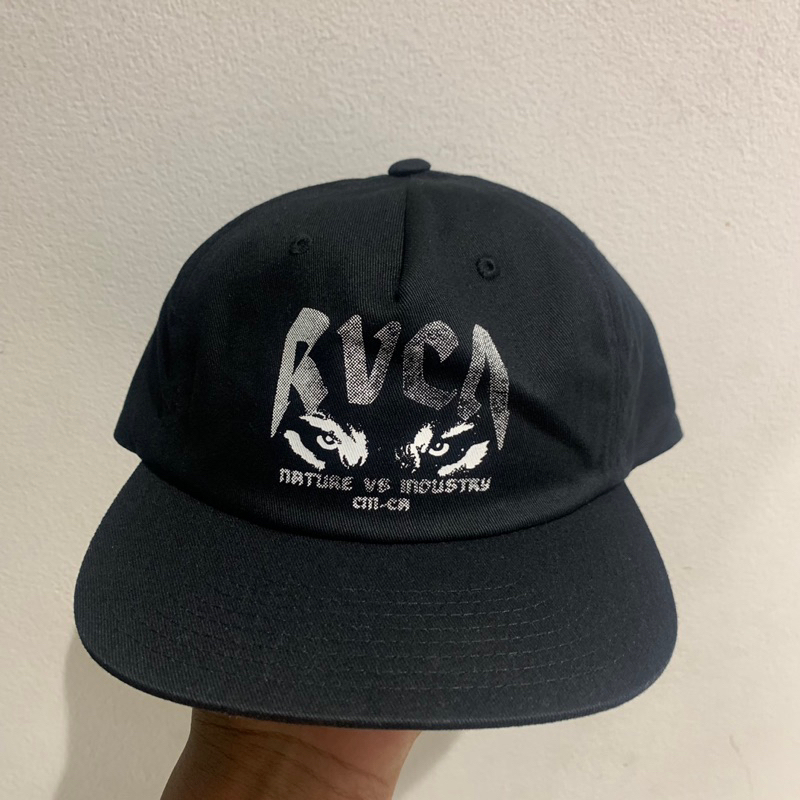 Topi Pria Rvca Original Wolf Black New