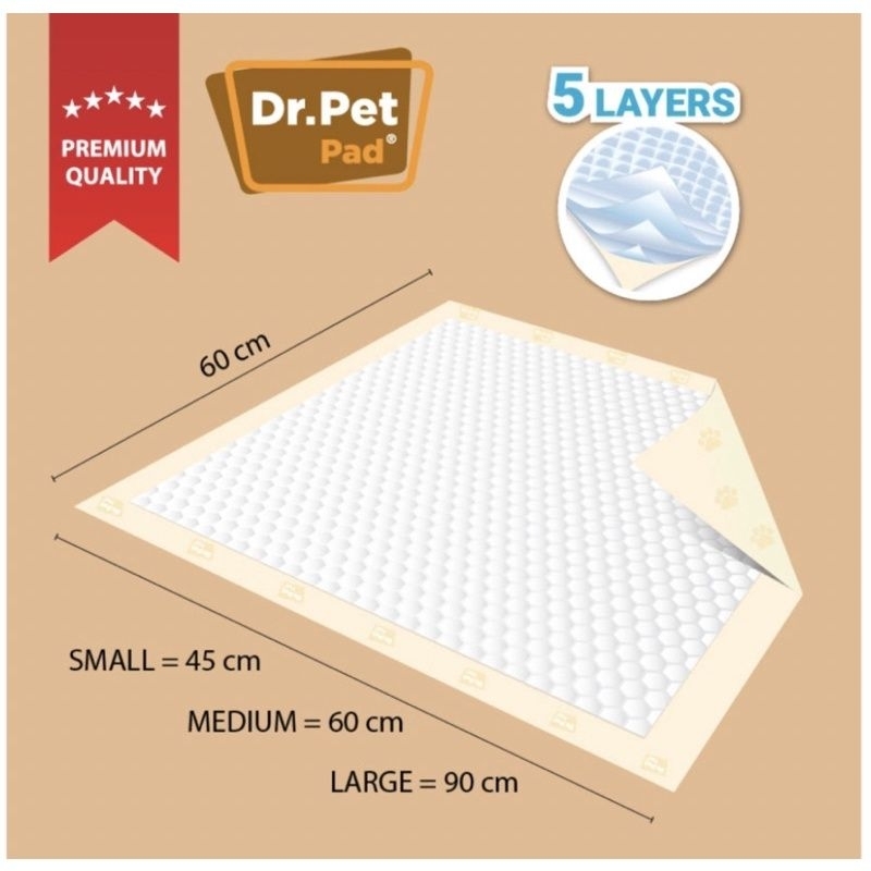 Dr Pet Pad // Alas Perlak Underpad Hewan S// M // L