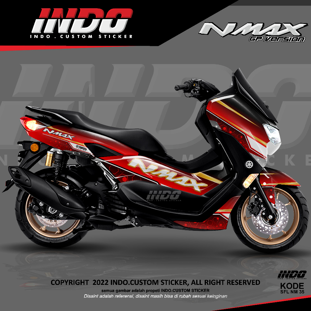 decal nmax new 155 full body decal nmax keren kode SFL-NM-35