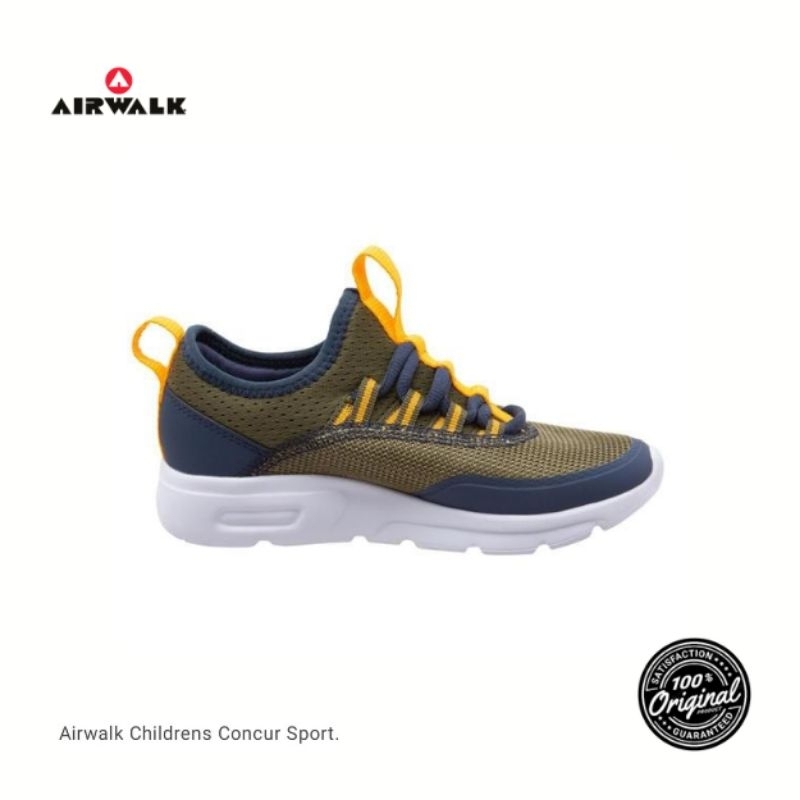 Sepatu Anak Airwalk Concur Sport Olive 192266 D10 Original