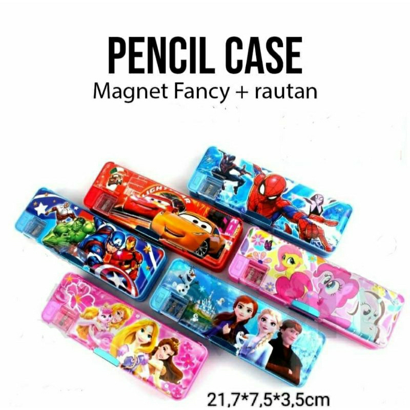 

Kotak Pensil Magnet Karakter 32 Serutan RANDOM