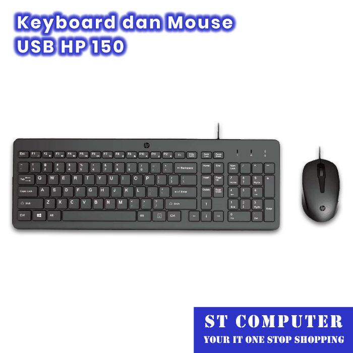 Keyboard dan Mouse USB Combo HP 150