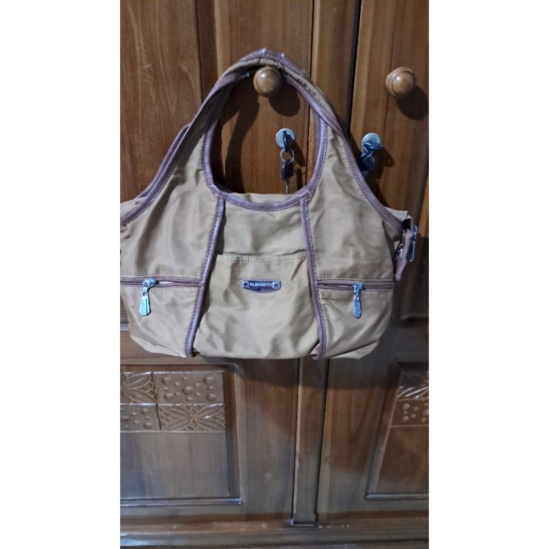 Tas Wanita /tas bahu coklat ELIZABETH original/ori (Preloved/PL)