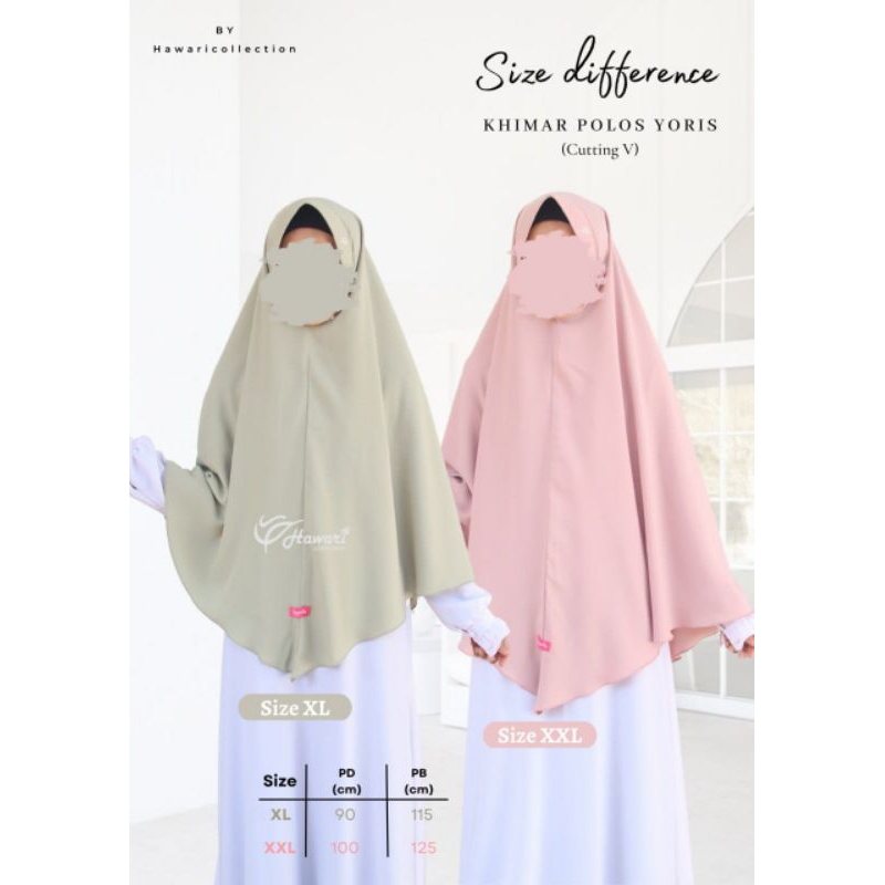 Jilbab Hawari Polos Yoris xxl