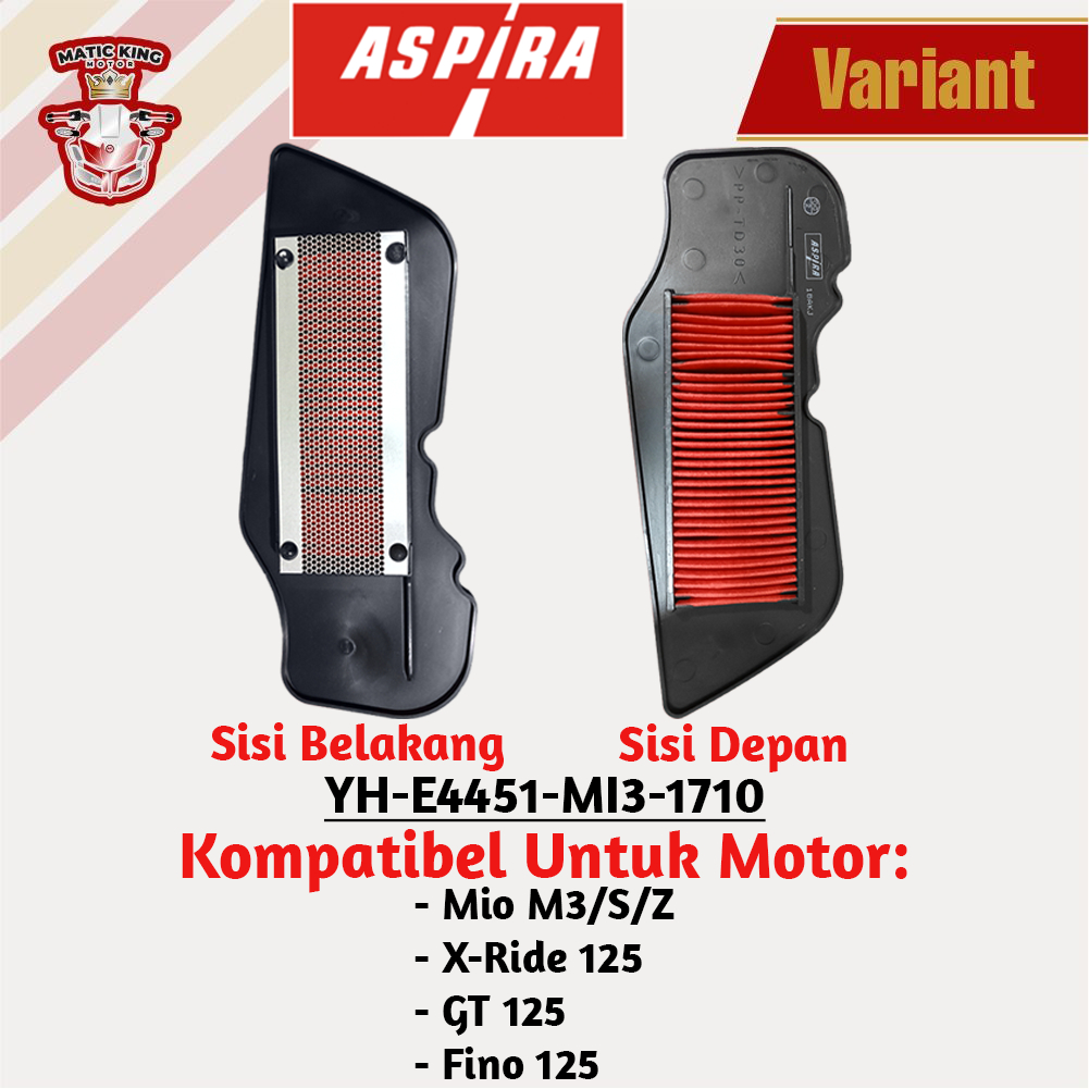 Filter Udara Hawa Yamaha Mio Sporty Smile Karburator 110 ORI ASLI Aspira Astra Otoparts YH-WE445-MIO-1710