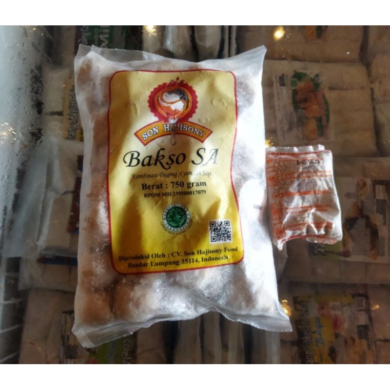 

Bakso SA Haji Sony 750g free bumbu bakso