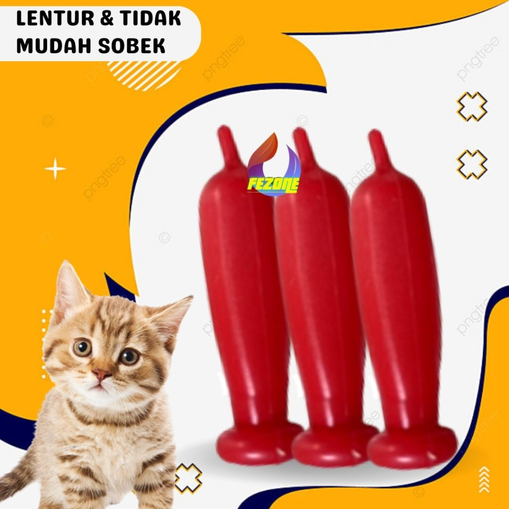 Universal Pet Feeding Nipple Mini Kucing Silikon Dot Birahi Kucing FEZONE