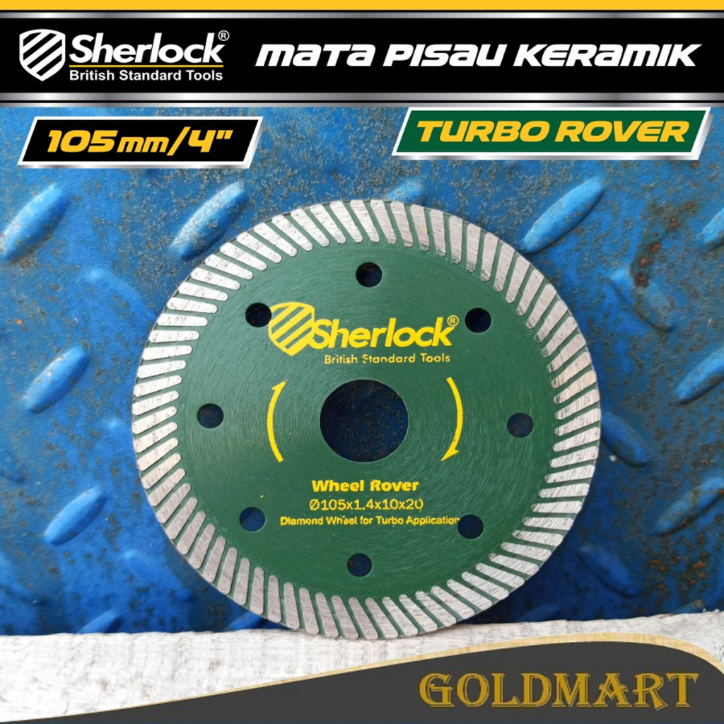 Diamond Wheel 4 inch Sherlock Mata Pisau Potong Keramik Turbo ROVER