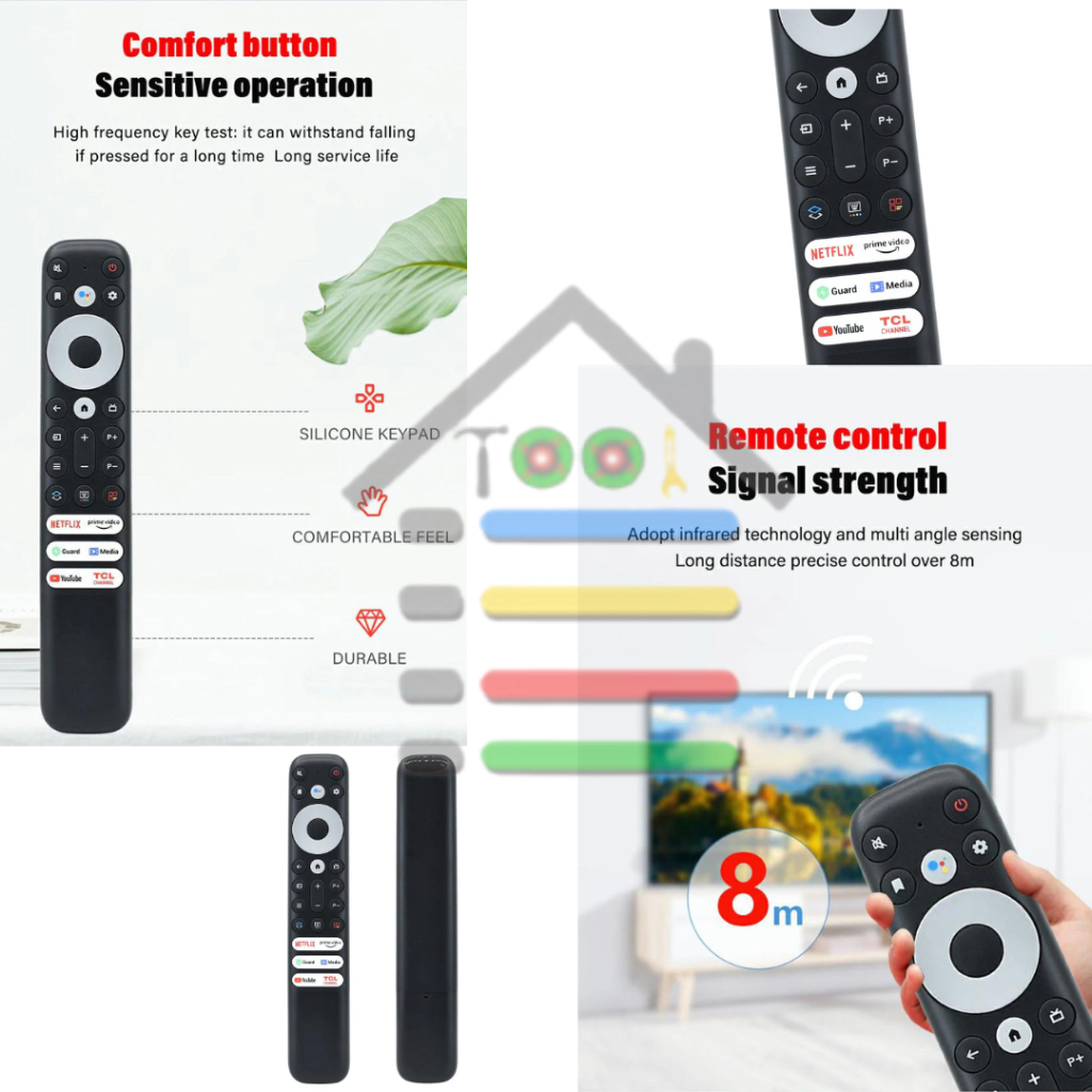 REMOTE TV TCL A7 ANDROID TV NON GOOGLE VOICE PANEL A+