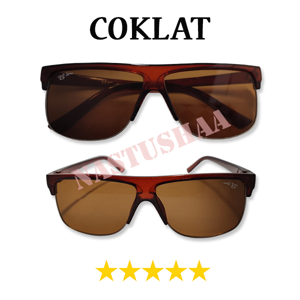 {READY STOK} Kacamata Fashion Hitam Dewasa Model ClubMaster Anti SIlau UV / Sunglasses Unisex UV Protection / Kaca mata Gaya Pria Fashionable FREE CASE