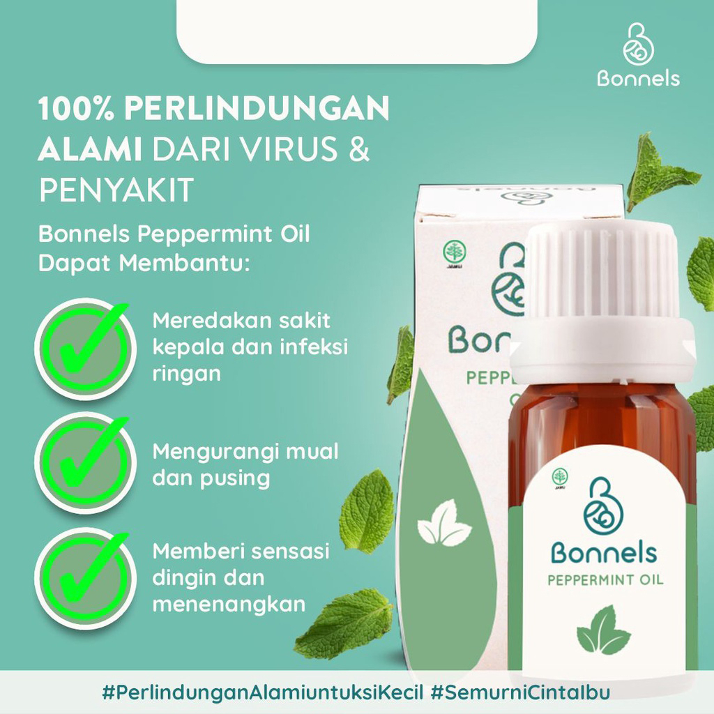 BONNELS ESSENTIAL OIL 10ML - PEPPERMINT