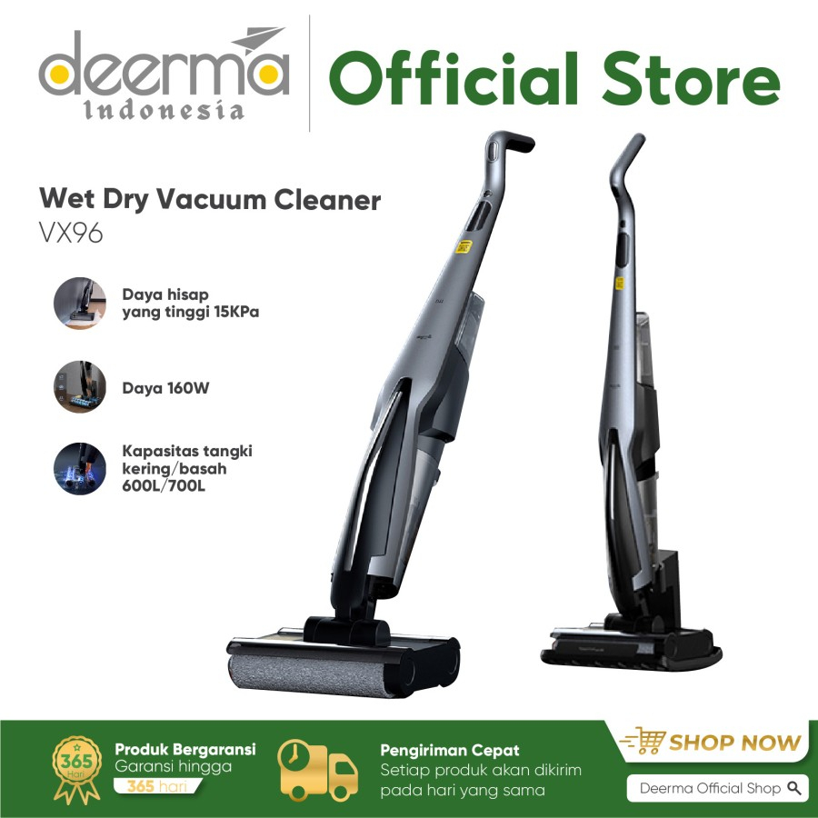 Deerma VX96 Wet and Dry Vacuum Cleaner - Penyedot Debu