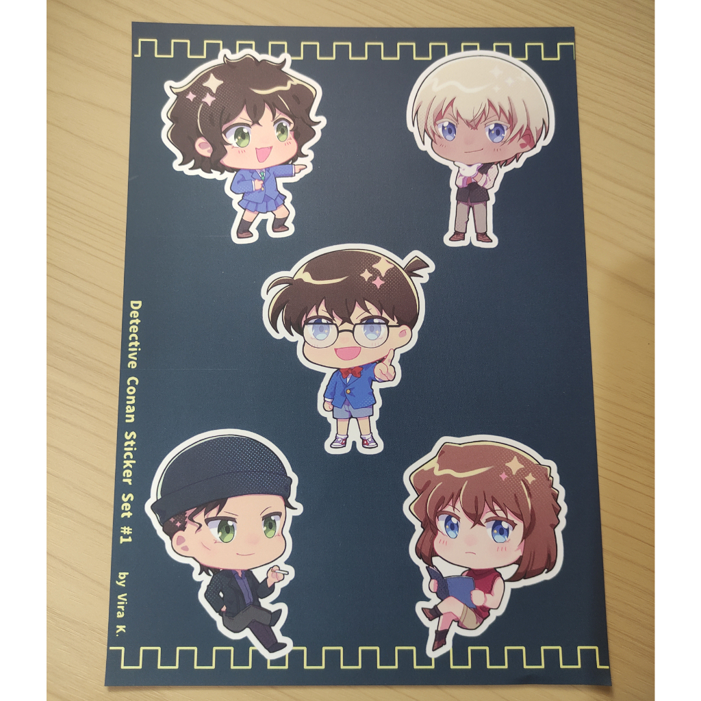 

Sticker Sheet A5 Detektif Conan / Detective Conan - Sera Amuro Akai Haibara