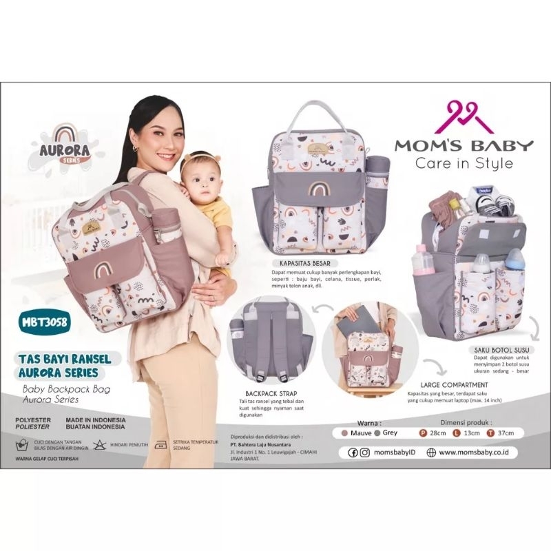 Mom’s Baby Tas Ransel Bayi Besar Model Annello Wilona Series - MBT 3051/mbt3058