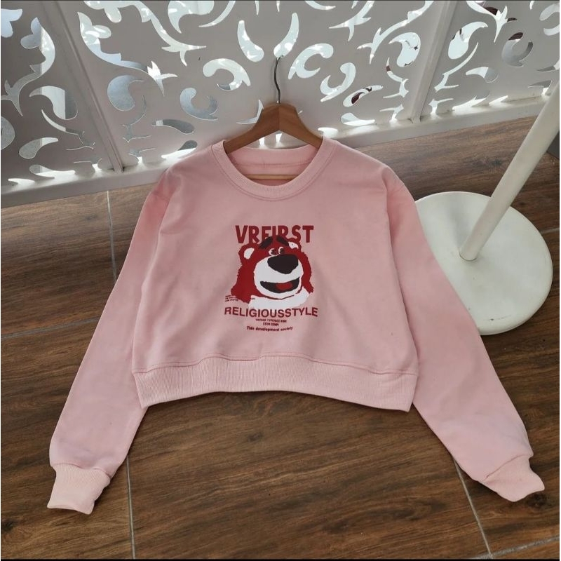 Switer Basic Wanita LOTSO VRFIRST CROPE Terbaru Yang Lagi Hits Sekarang