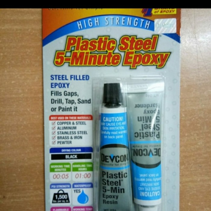 Devcon S5 Plastic Steel Epoxy - DEVCON S5 Plastik Besi