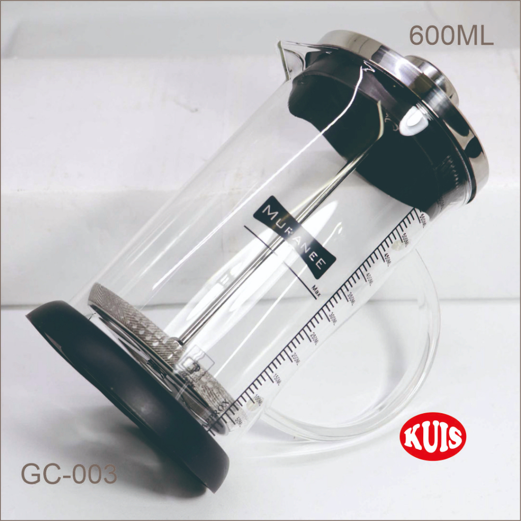 Muranee French Press Pembuat Kopi Atau Shaker Susu Capucino Manual