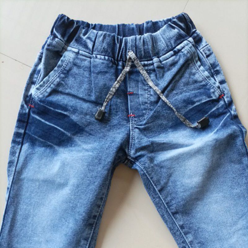 CELANA JEANS ANAK LAKI-LAKI USIA 4-7TH BAHAN STRIT TEBEL PREMIUM