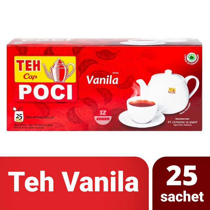 

Teh Cap Poci Rasa Vanila Isi 25 Kantung - Teh Celup