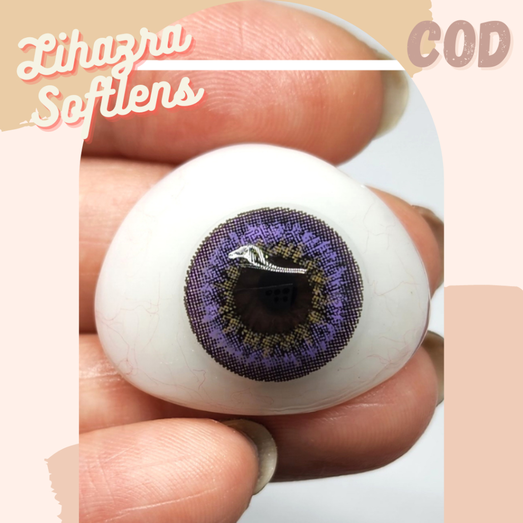 Lihazra Softlens Dubai 3tone Gray Brown Black Blue Green 20.8mm Minus 0-15 Contact Lens Import Korea