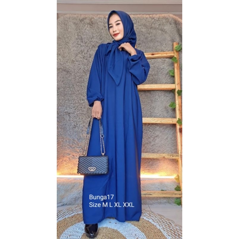 Premium series Dress Abaya Big Size Ukuran Size M L XL XXL Abaya Tangan Kerut