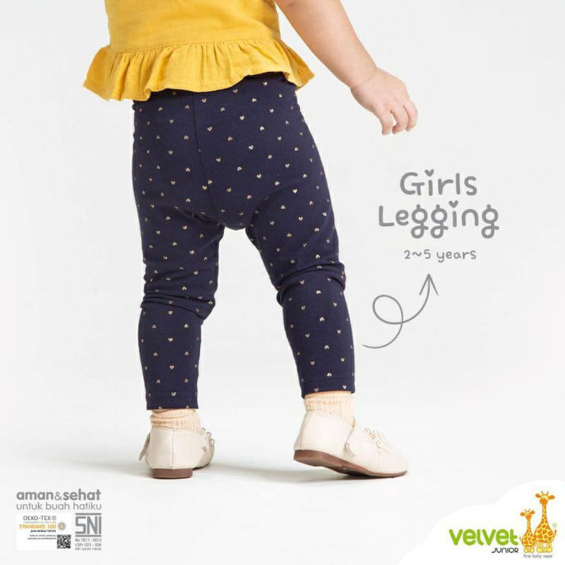 Legging Celana Panjang Anak Perempuan Velvet Fullprint Motif 3 6 9 12 Bulan - 1-4 Tahun