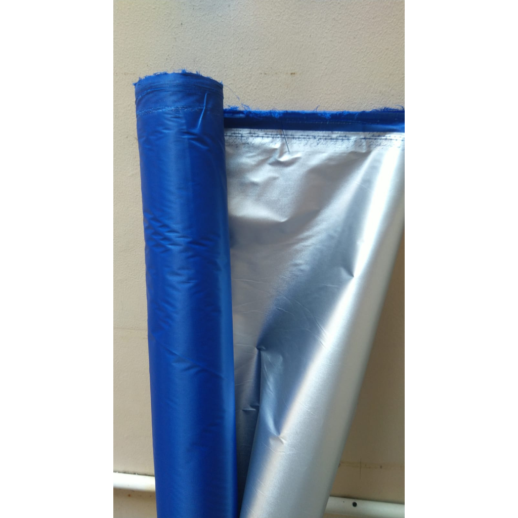 [Per Roll ]Kain Taffeta Bocor Import dan Silver Coating