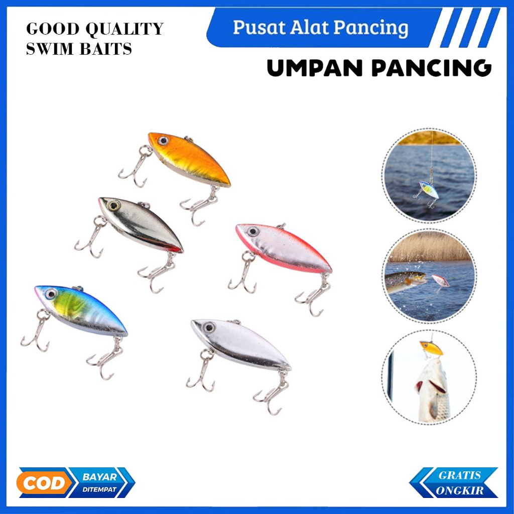 Umpan Pancing Mini 4CM 2.7G Getaran Umpan Buatan Memancing Wobblers Bass Crankbait Fishing Tackle