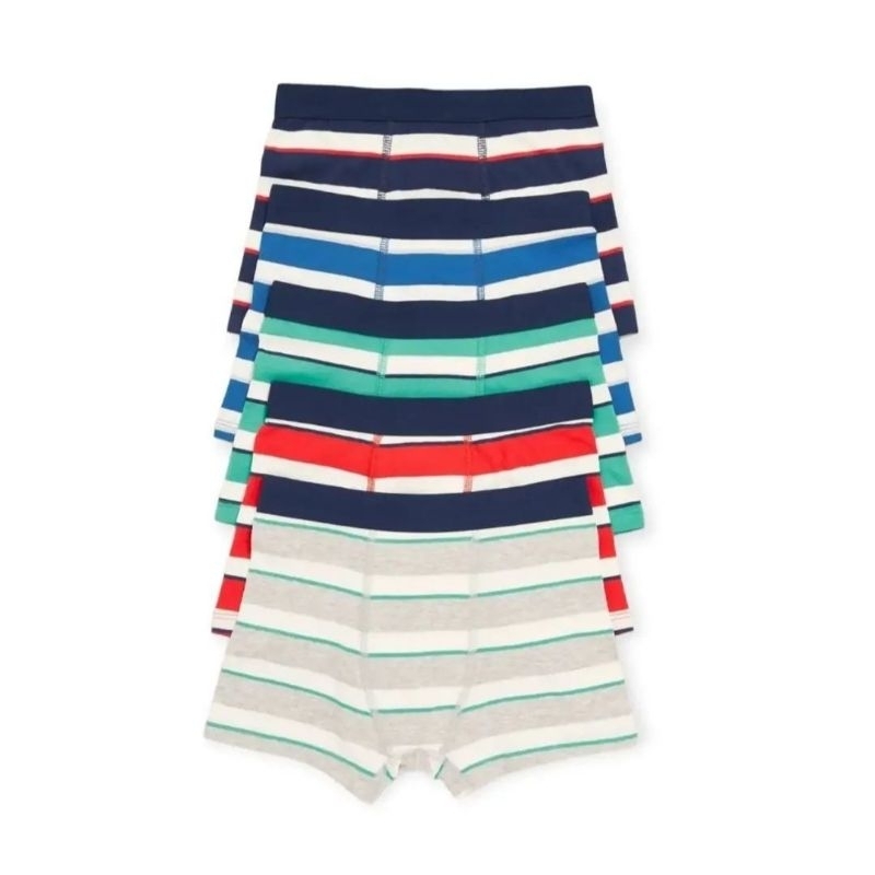 Marks and Spencer5px cotton rich with stretch striped trunks
