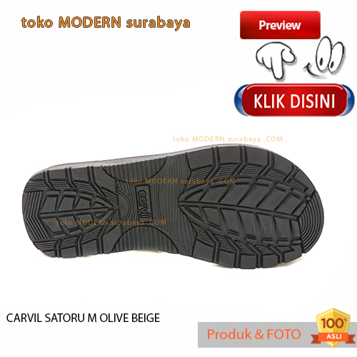 Sandal pria casual sendal jepit spons tali webbing CARVIL SATORU M