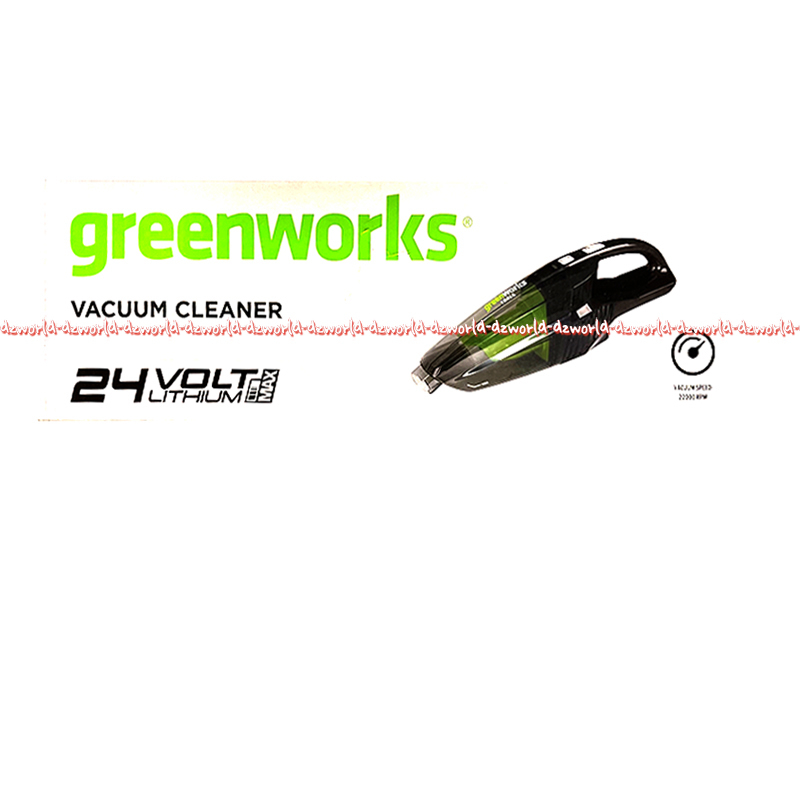 Greenworks Vacuum Cleaner 24volt Alat Penghisap Debu Kering Dan Basah Rechargeable Tanpa Kabel Bisa Di Charge Green Works