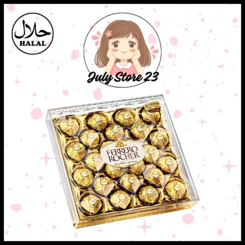 

Ferrero Rocher Chocolate T24/ 24pcs 300g ed Okt 2025