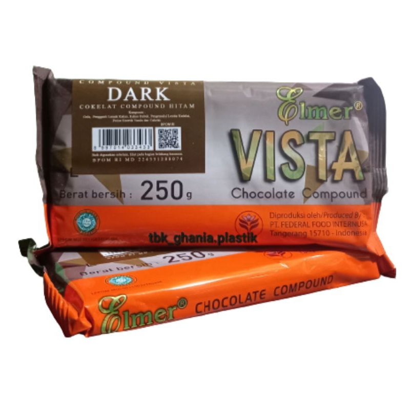 

Elmer Compound Vista Dark Coklat Batang 250 Gram