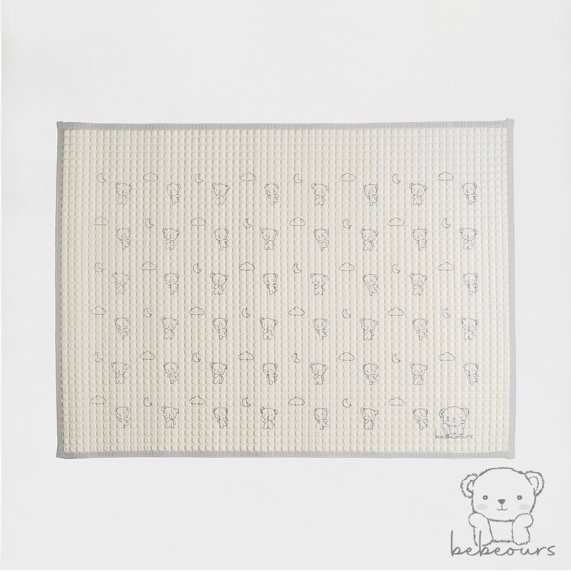 Bebeours Organic Baby Cot Sheet GREY / Perlak Alas Ompol Bayi