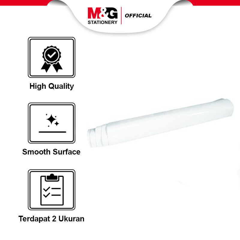 

MG Papan Tulis Gulung Portable / Foldable Adhesive White Board Sheet Ukuran 900*1200mm & 900*200mm