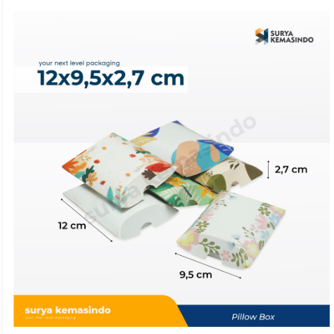 

Pillow Box 12x9,5x2,7 cm Kardus/Kardusmini/Karduskecil/Boxkecil/Karton/Kartonmini/Kemasan/ - LILA JAYA MAGELANG