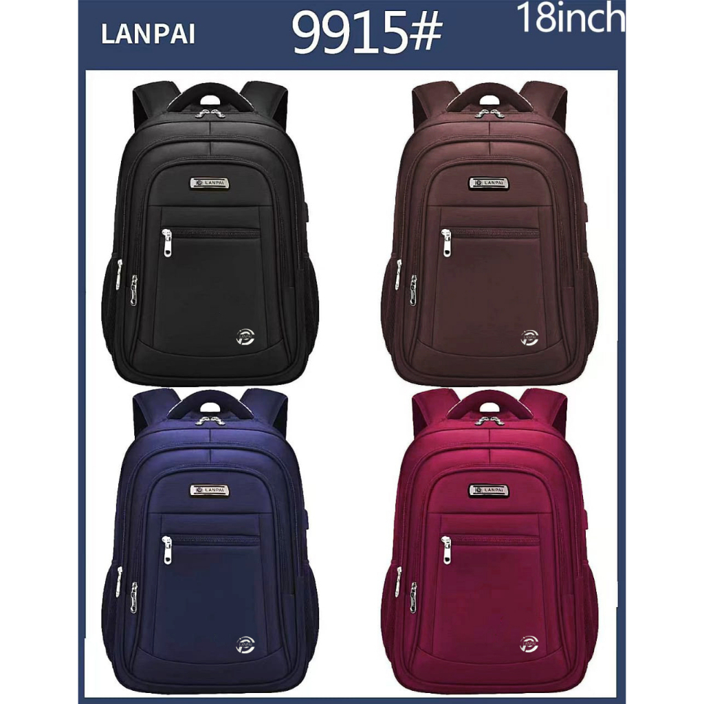 Tas Pria Ransel Laptop Polo Import PL Power Tas Punggung Pria Tas Laptop USB Port Good Quality