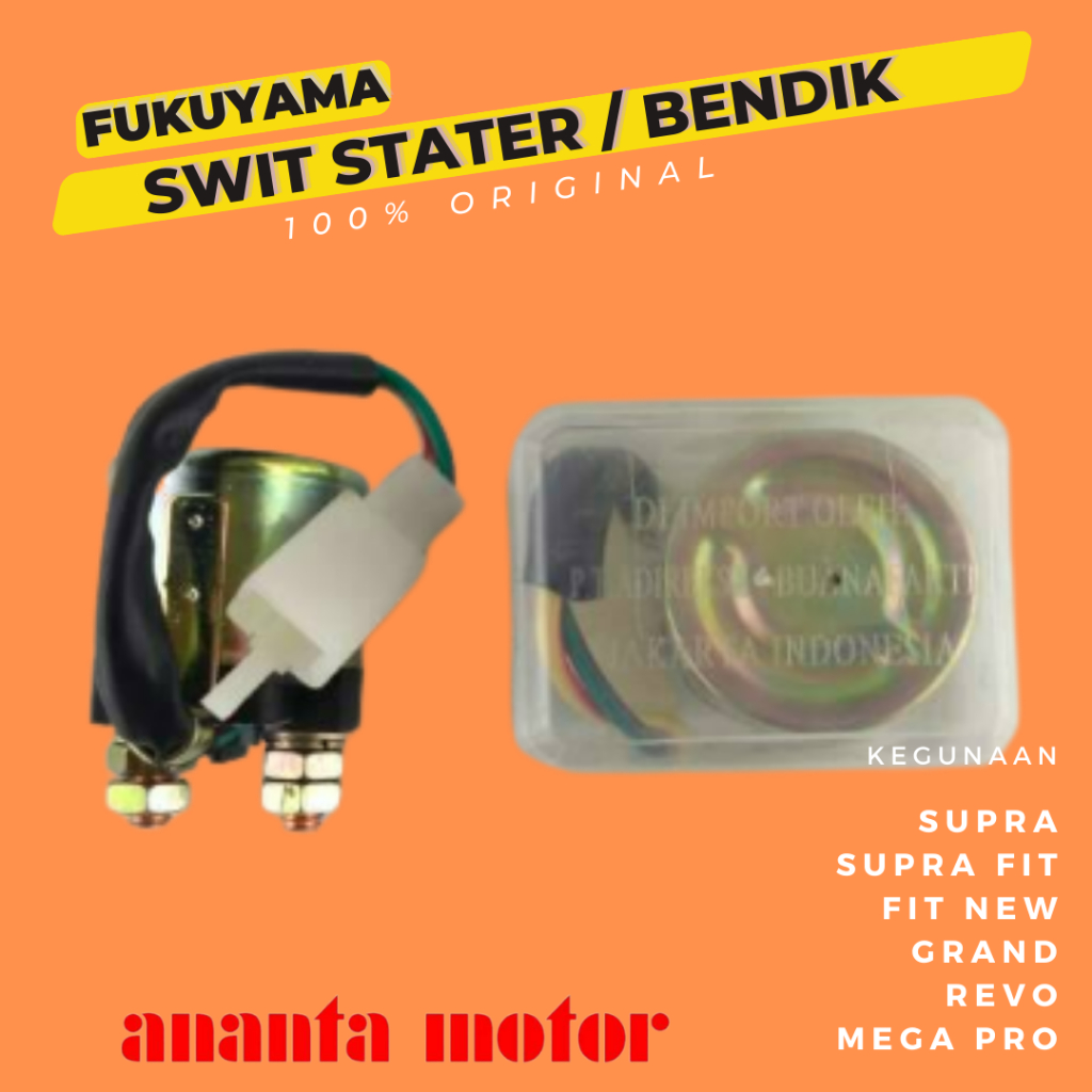 SWITCH STATER 12V HONDA FIT NEW SUPRA GRAND BENDIK STATER GRAND SUPRA SUPRA FIT FUKUYAMA