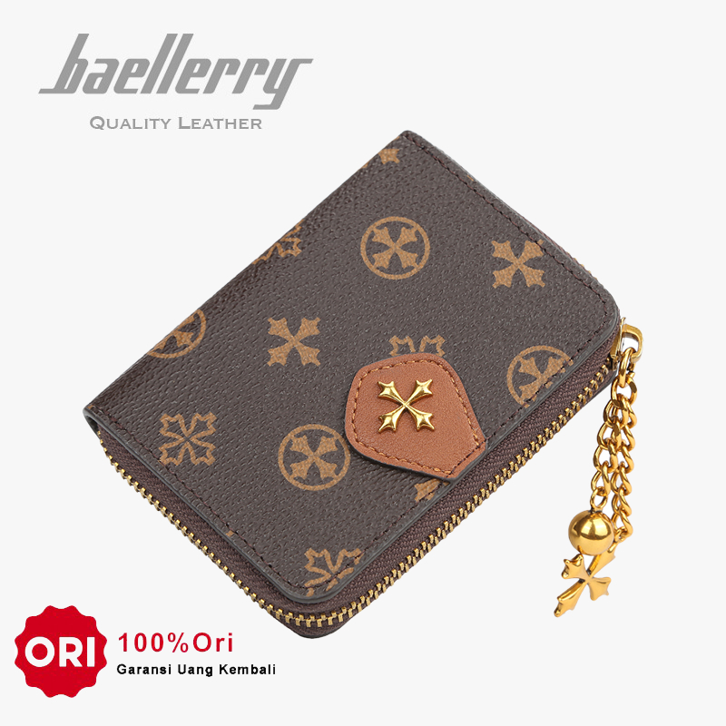BAELLERRY N5561 Dompet Wanita Kecil Dompet Kartu Kulit PU Leather Premium WATCHKITE WKOS